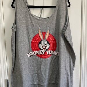 Torrid Size 3X Looney Tune Collection Grey Bugs Bunny Tank Top